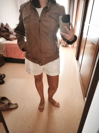 Chaqueta de Cuero Marrón