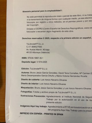 Itinerario personal para la empleabilidad I