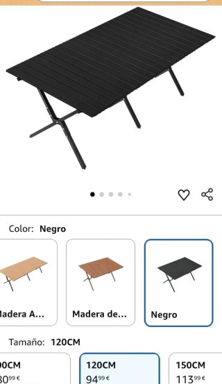 Mesa Plegable Negra