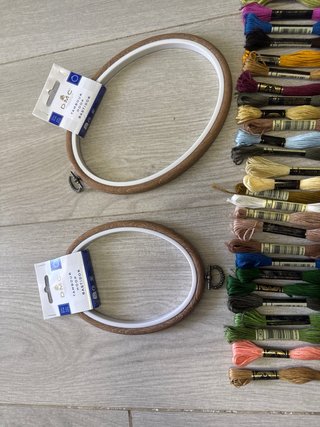 Kit de Bordado y Punto de Cruz con Bastidores