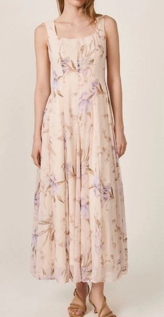 Vestido largo estampado de flores Talla s