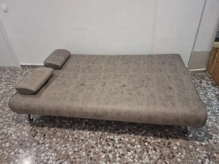 Sofá Cama Gris plegable