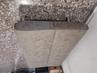 Sofá Cama Gris plegable