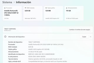 Microsoft Surface Go 3 8GB 128GB + Teclado