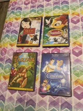 Lote 4 DVDs Disney Edición Especial