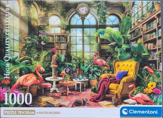 Puzzle Clementoni 1000 piezas Flamencos