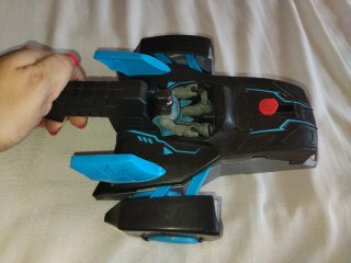 Coche de Batman con figura y lanzador