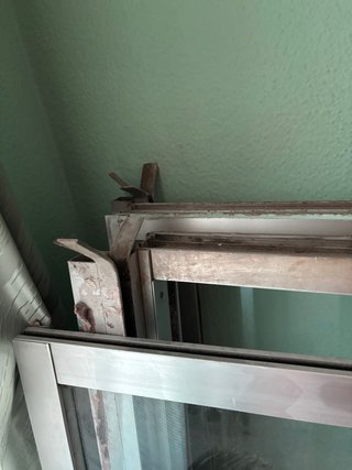 Ventana corredera de aluminio 115x115