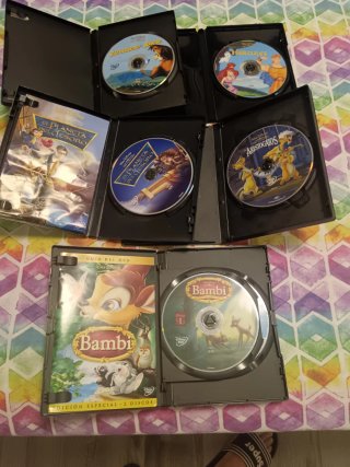 Lote 5 DVDs Disney Clásicos