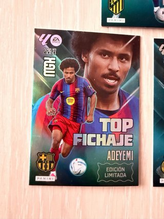 3 Cromos Top Fichajes Edición Limitada