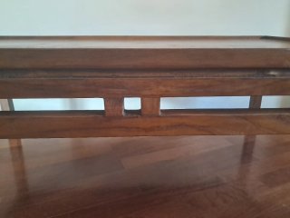 Mesa de Centro Oriental de Madera Maciza