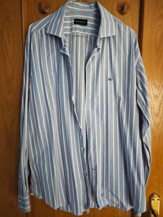Camisa Pedro del Hierro Rayas Azul y Blanca