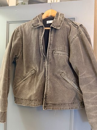Chaqueta Vaquera Zara Gris