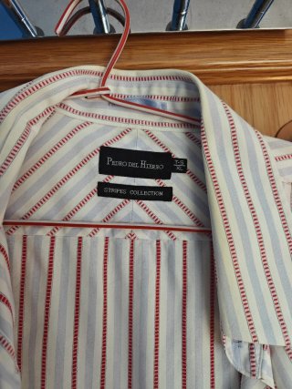 Camisa Pedro del Hierro Raya Roja Talla XL