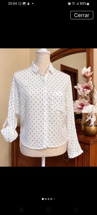 Camisa Colin's Blanca con Lunares