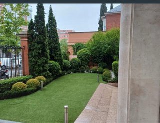 Espacio exterior con jardín