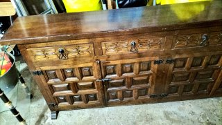 Mueble Recibidor Rústico Castellano