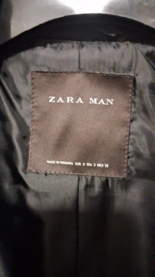 Abrigo Caballero Zara Negro