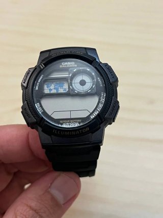 Reloj Casio World Time 3198 AE-1000W Negro