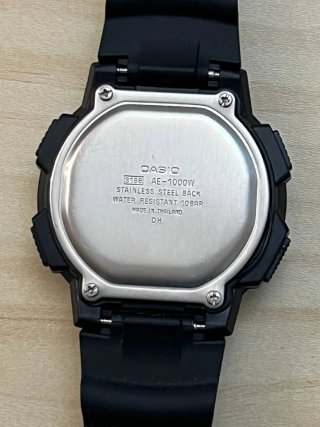 Reloj Casio World Time 3198 AE-1000W Negro