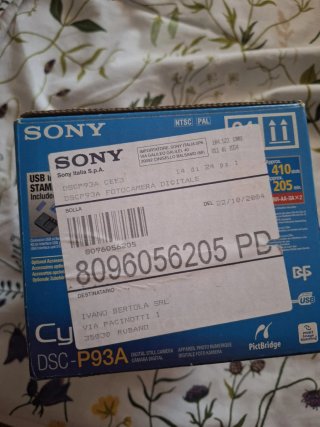 Cámara Sony Cyber-shot 5.1 MP (para arreglar)