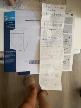 Lavadora Midea 8kg Blanca