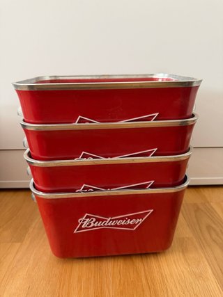 Cubitera Budweiser Roja