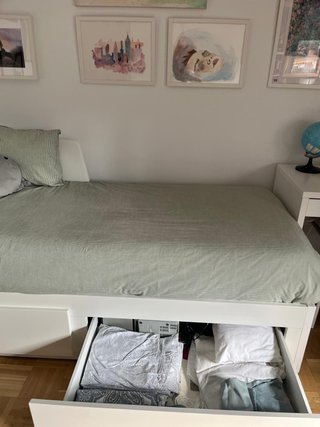 Cama nido con colchones y nórdico