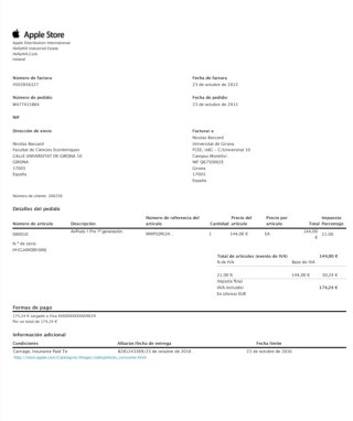 Apple AirPods Pro 1ª Generación