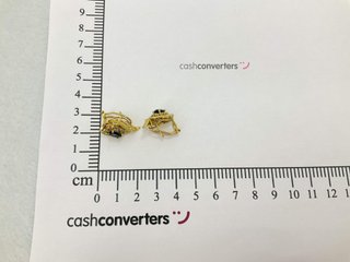 pendientes oro 18k con piedra
