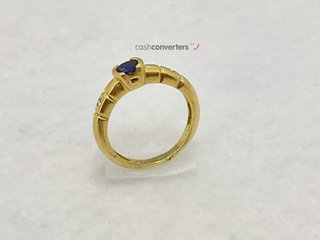 anillo oro 18k con piedra