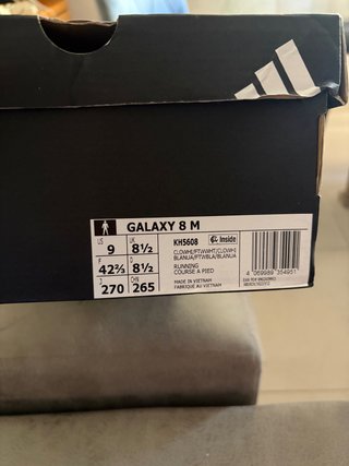Zapatillas Adidas Galaxy 8 M Blancas Talla 42.5