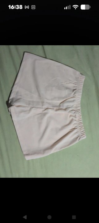 Falda pantalón beige