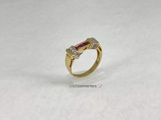 anillo oro 18k con piedra