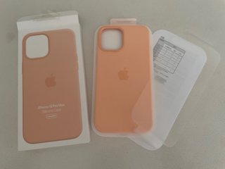 Funda Silicona iPhone 12 Pro Max Naranja