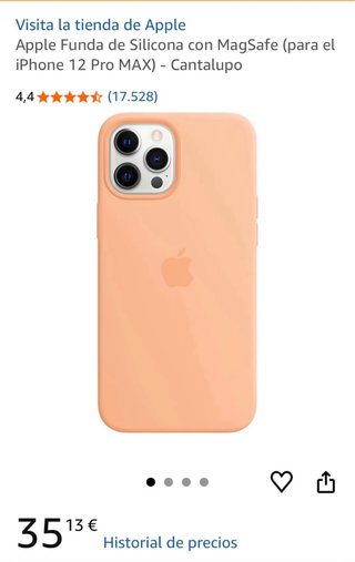 Funda Silicona iPhone 12 Pro Max Naranja