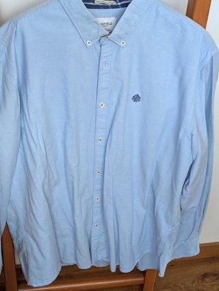 Camisa Springfield oxford azul XXL con coderas