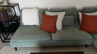 Sofá IKEA SÖDERHAMN 4 plazas chaiselongue - verde