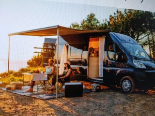 Toldo Fiamma F80S 400 Black y soportes ducato