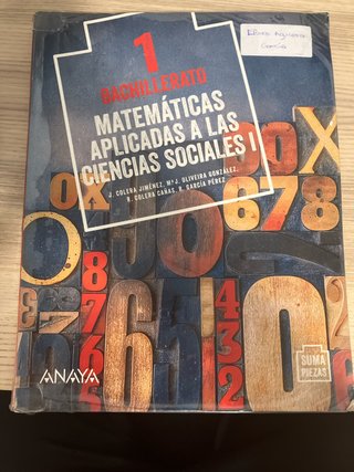 Matemáticas aplicadas a las ciencias sociales I...