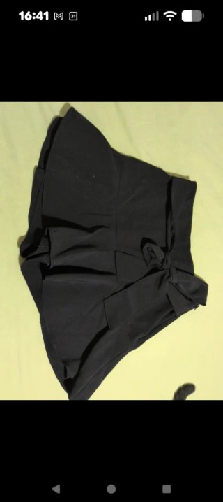 Falda pantalón negra Zara