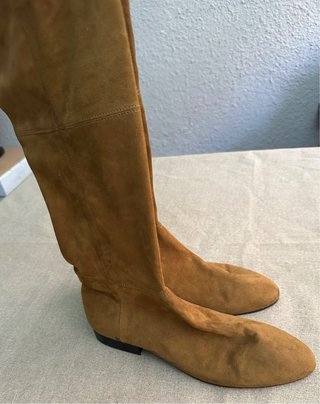 Botas Altas Mango Color Camel Talla 38