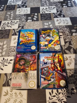 Lote 4 Juegos NES (ducktales 1 y 2, chip and dale.
