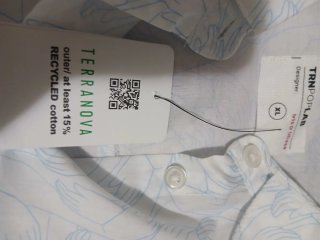 Camicia lunga bianca taglia XL