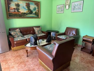 Conjunto de salón: sofá y dos sillones