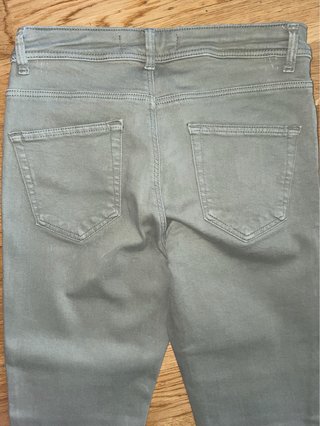 Pantalones Zara Verde Talla S