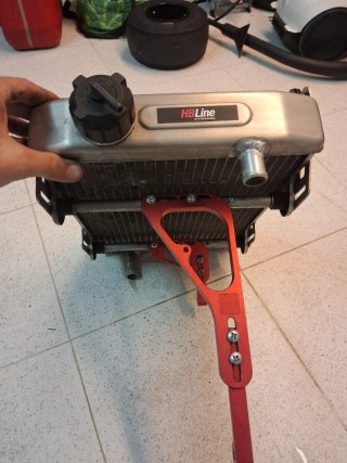 Radiador para Kart HB Line con cortinilla