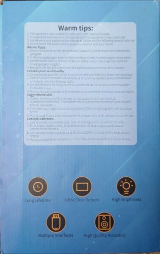 Proyector XIWBSY Home Theater 1080p/4K