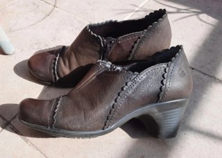 Botines marrones de cuero