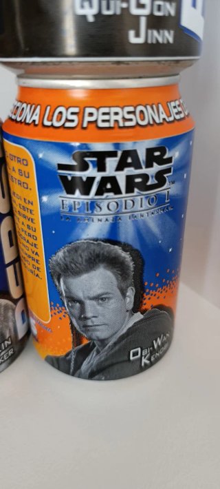 Set 5 Latas Colección Star Wars 1999 y Coca-Cola